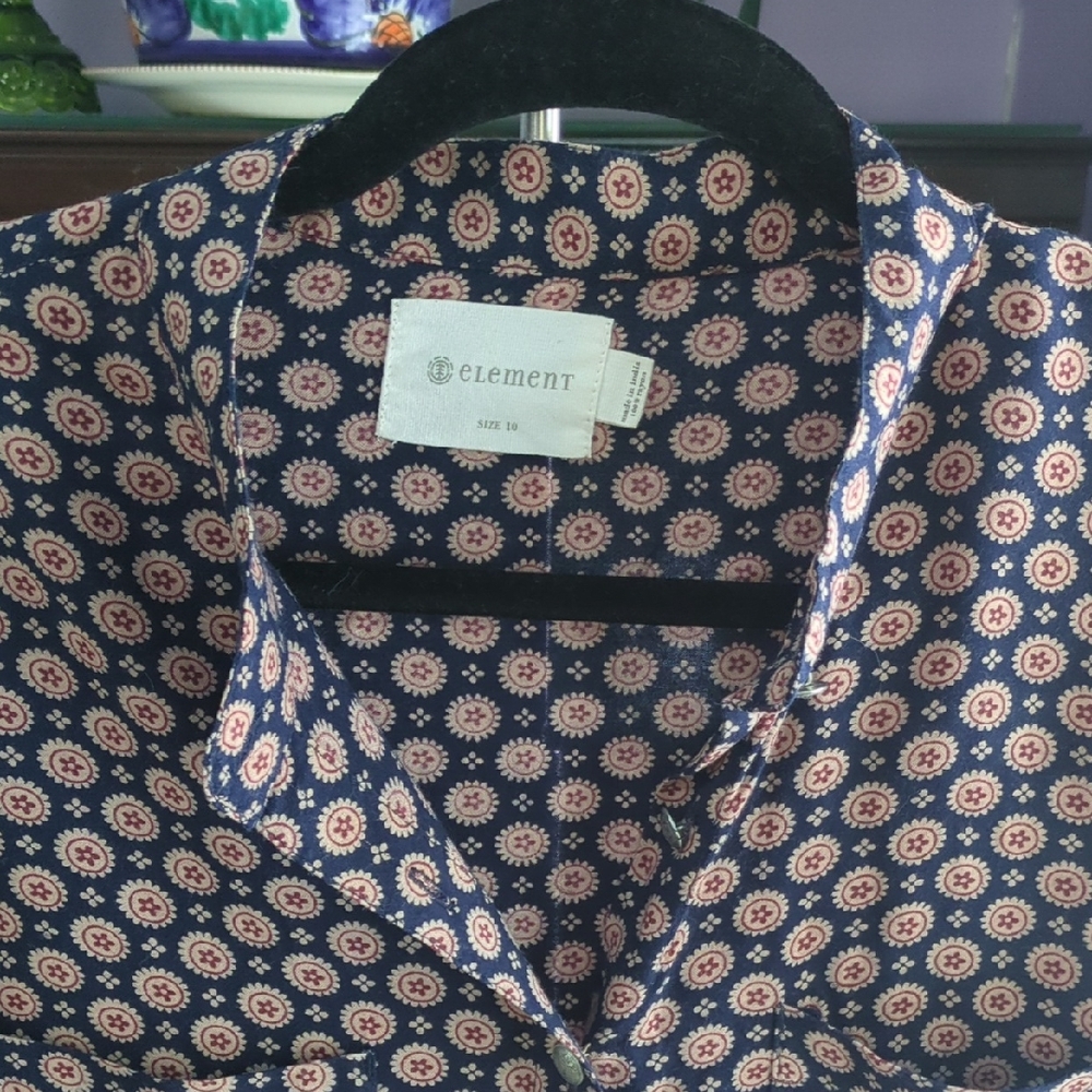 ELEMENT Women's  Button-Down Shirt Custom Buttons